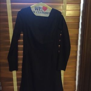 Theory women’s brown long-sleeve dress