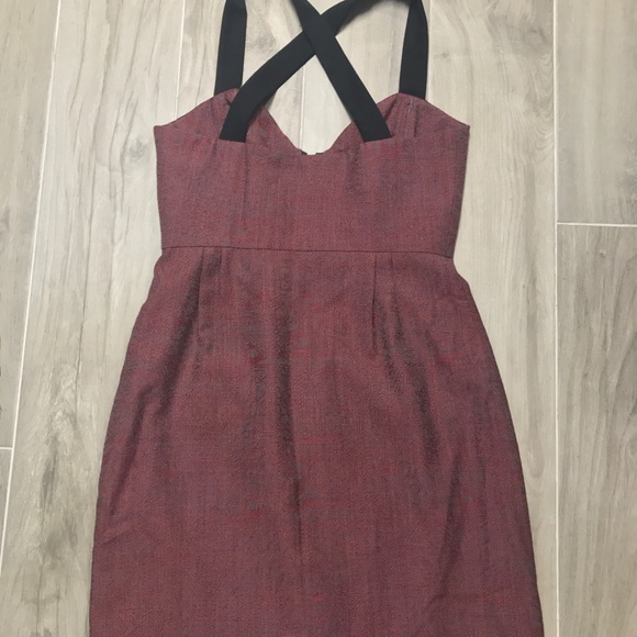 Leona Leonard Berry Zipper Dress, NWT, size 2 - Picture 2 of 4