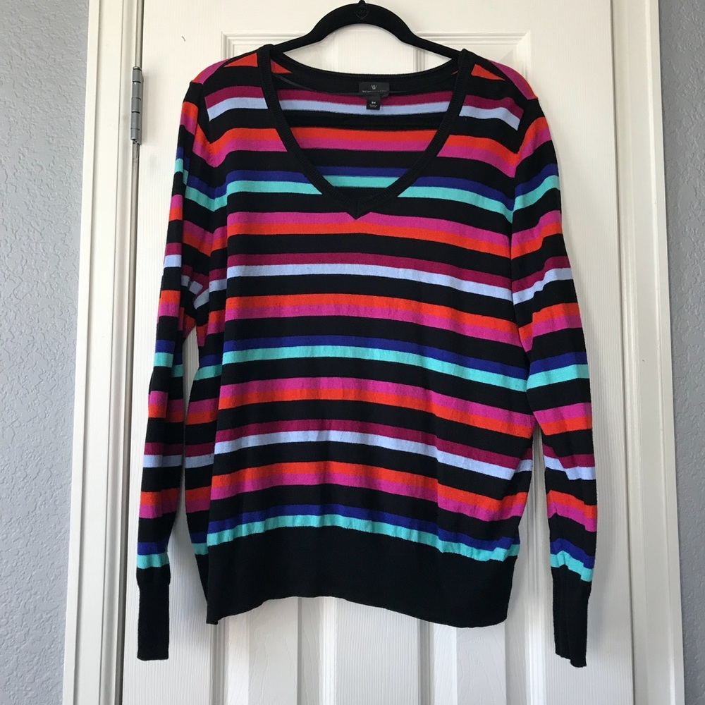 Multi-Colored Stripe Sweater
