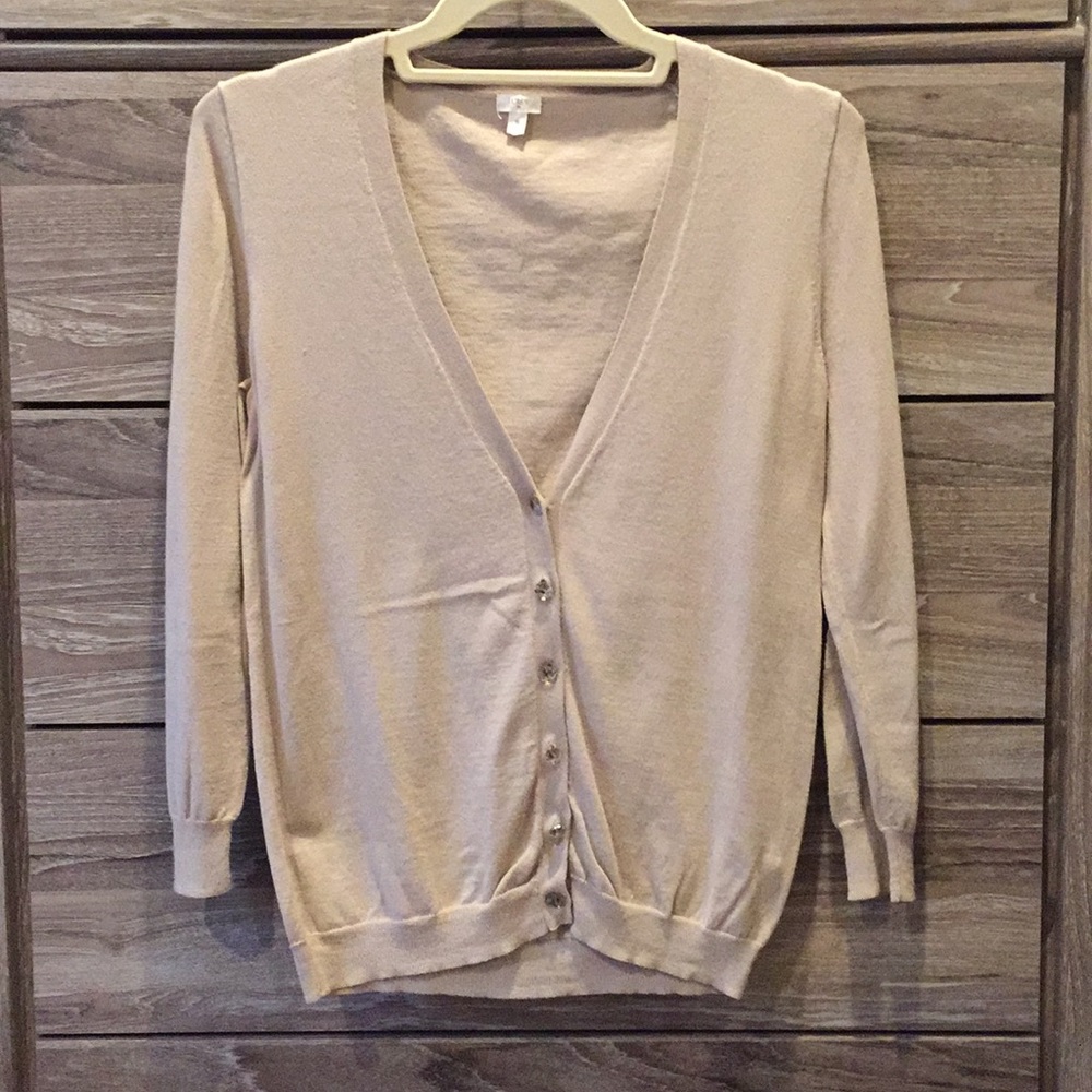 J. Crew jeweled button cardigan