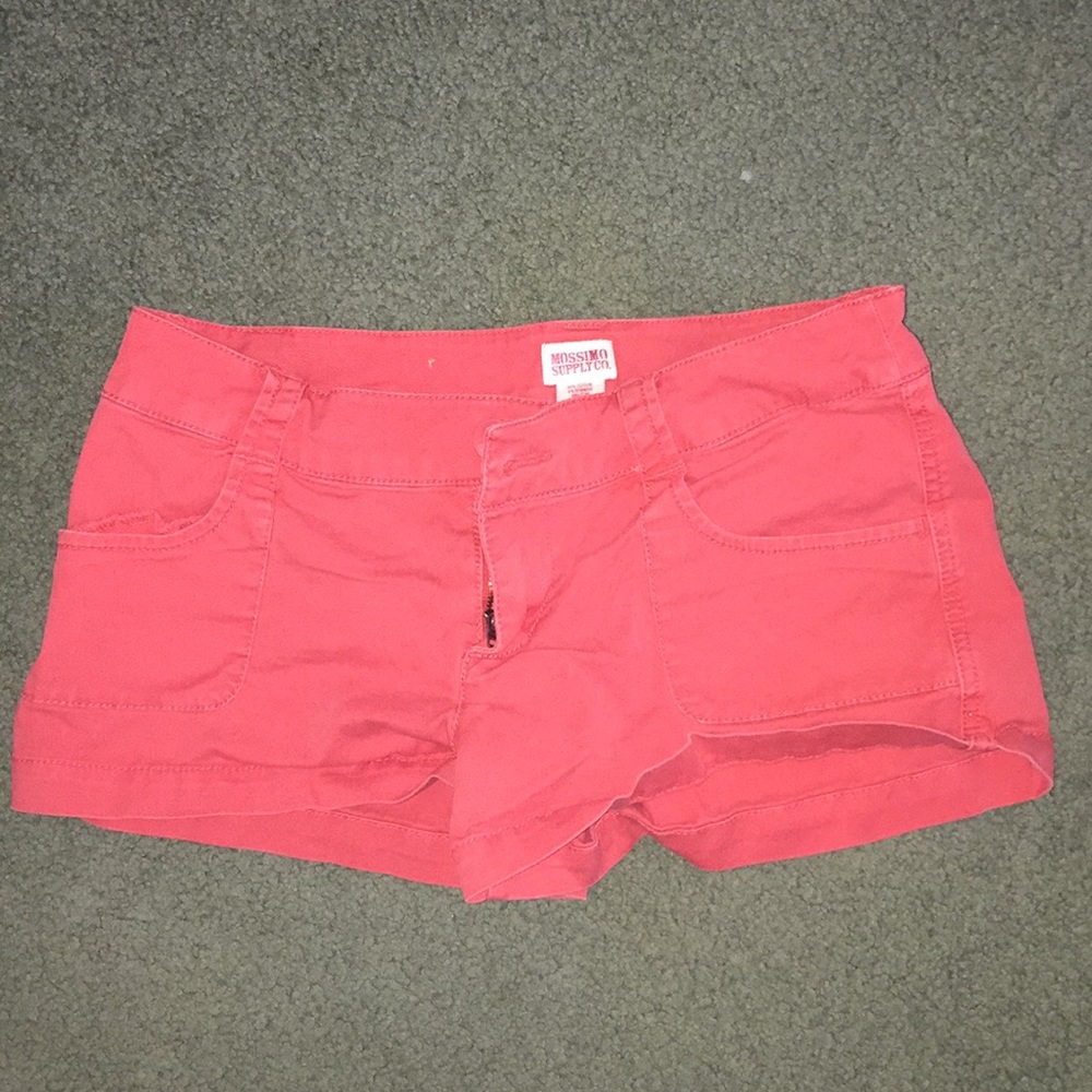 Coral Mossimo Supply Co. shorts.
