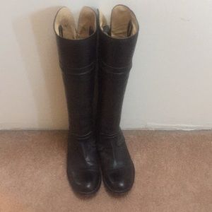 SOLD Frye tall black leather riding boots 6.5