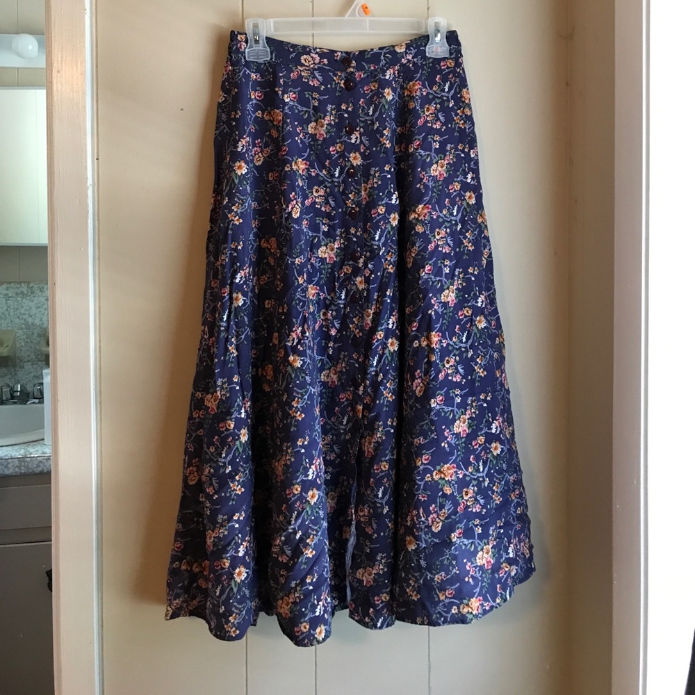 Flower Maxi Skirt