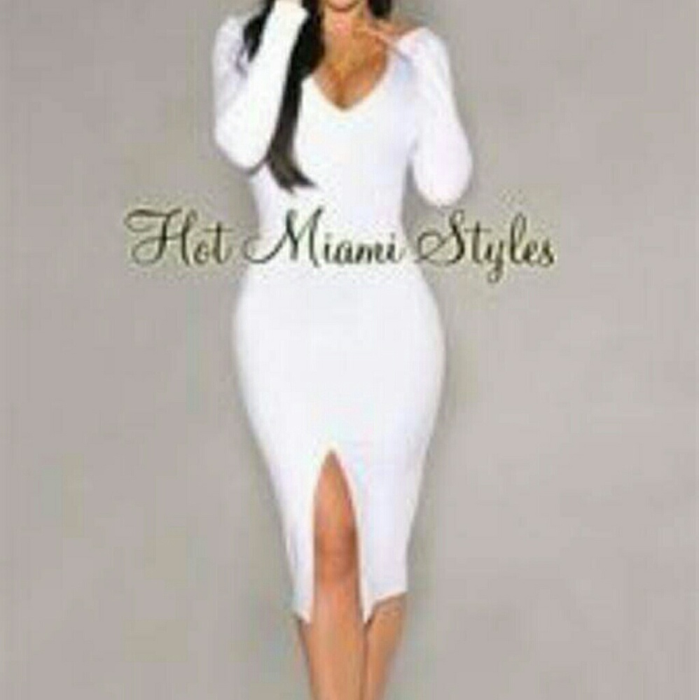 White long sleeve dress