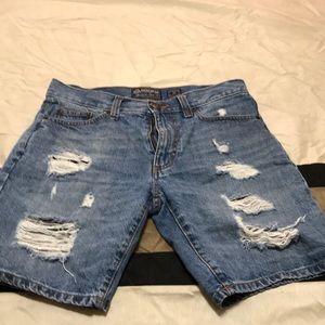 Denim shorts