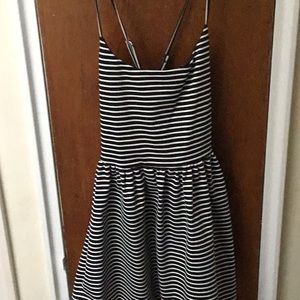 Guess black and white mini dress