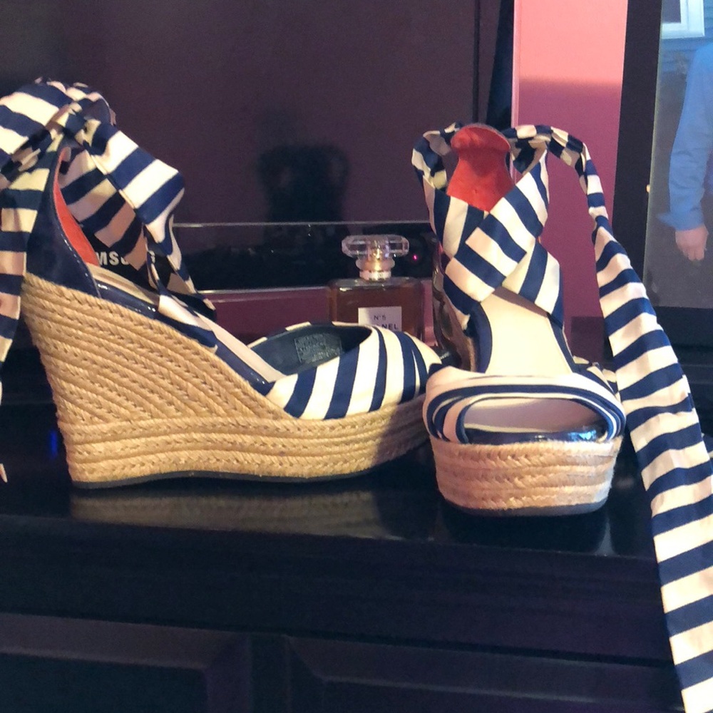 UGG striped wedges