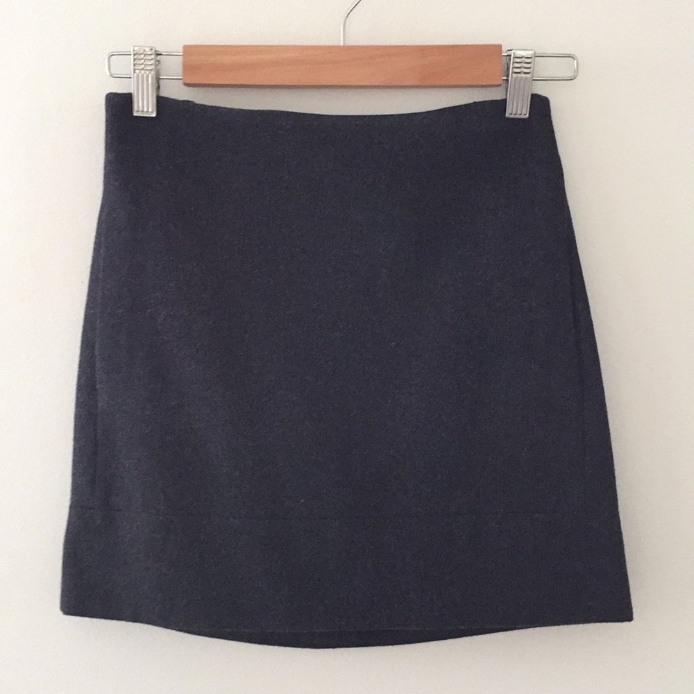 J.Crew charcoal grey wool skirt size 00
