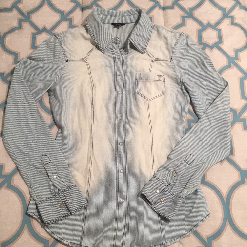 Guess Button Down