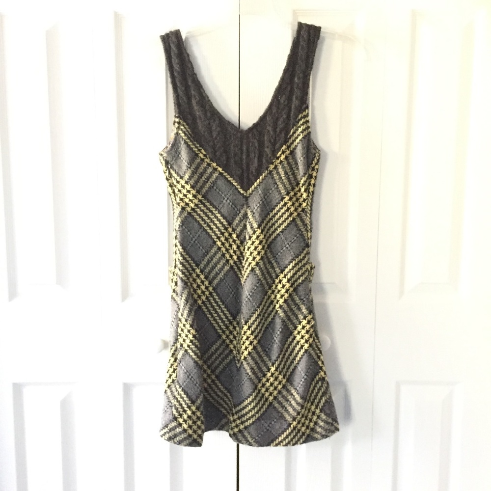 FREE PEOPLE womens grey and yellow dress - Picture 5 of 6