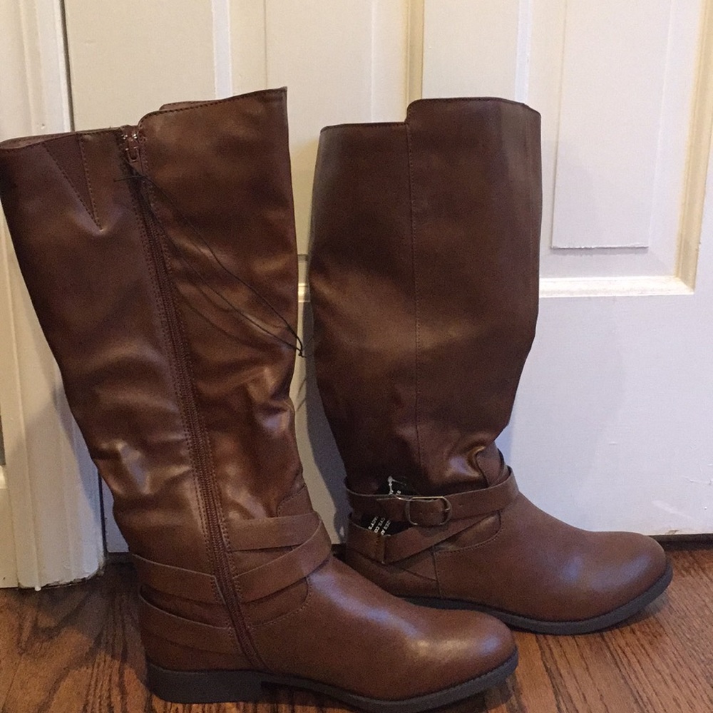 Style&Co wide calf, cognac boots