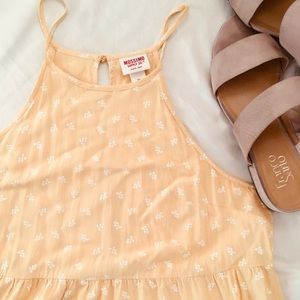 Yellow Print Dress