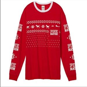 Victoria Secret Holiday Long Sleeve Tee