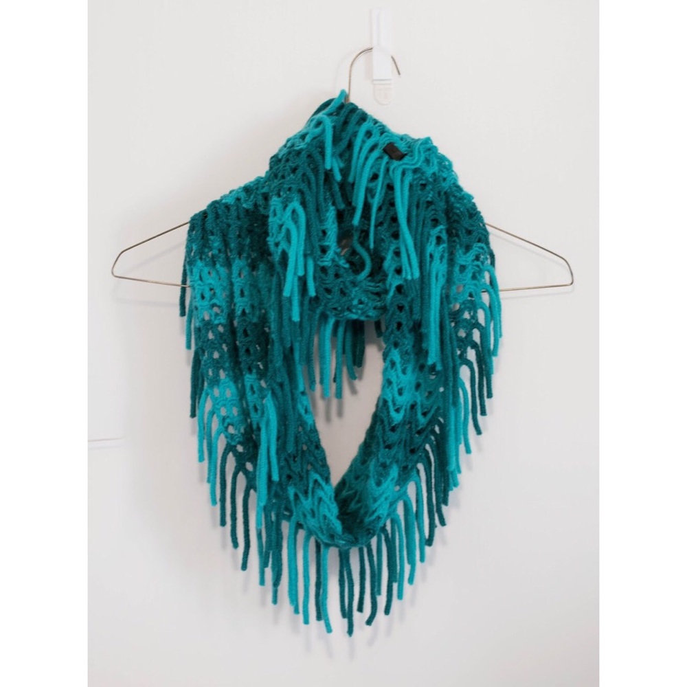 Teal Woven Scarf