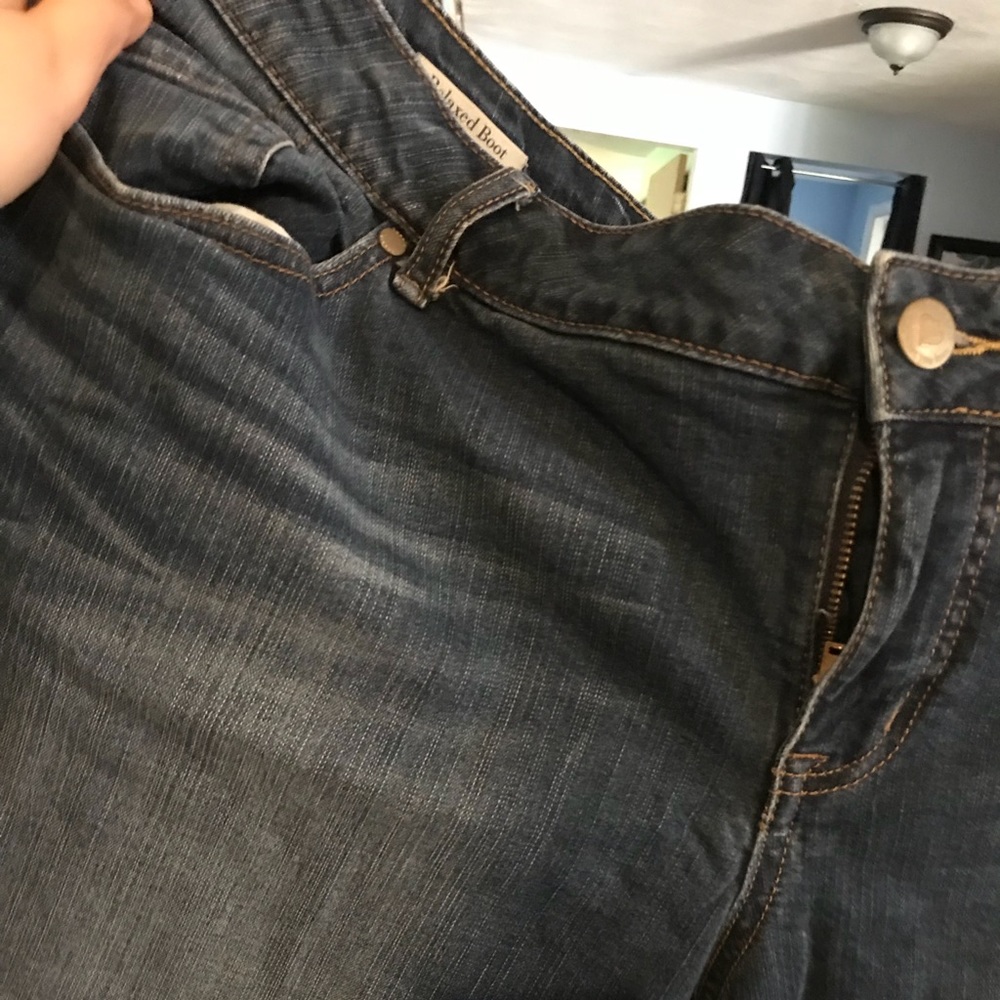 Relaxed fit plus size jeans