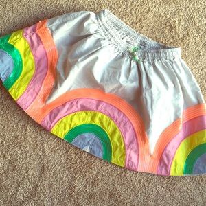 Mini Boden Girls Kids Sequin Rainbow Circle Skirt
