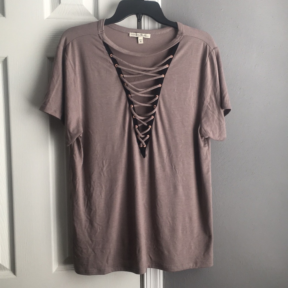 Express lace down shirt