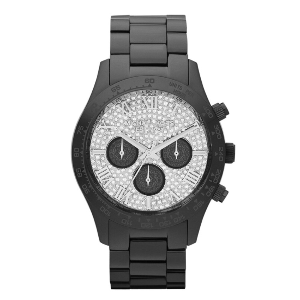 Michael Kors MK5668 Layton Black Crystal Watch