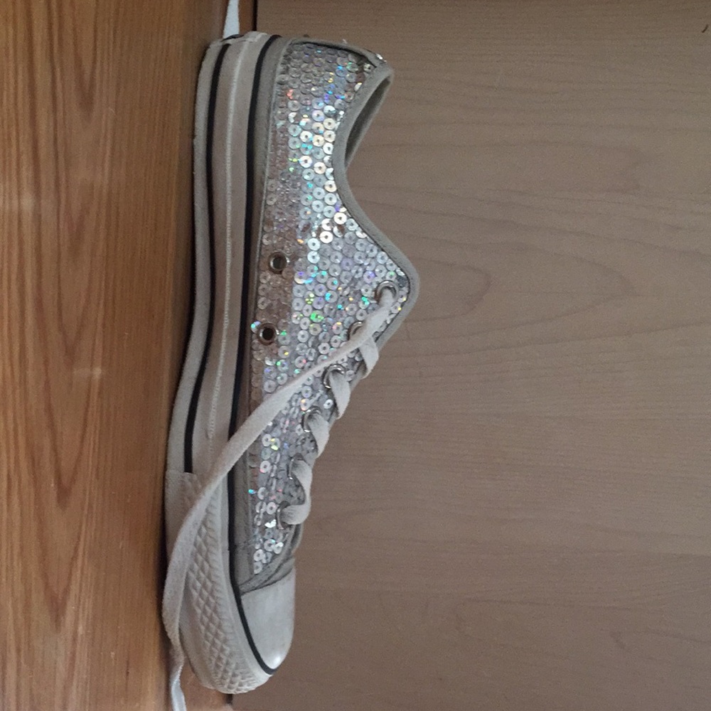 Chuck Taylor Silver Sequin All Stars