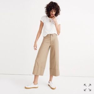Madewell langford wide-leg crop pants