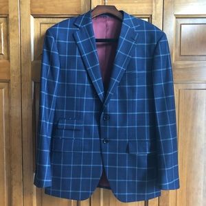 Custom made windowpane suit