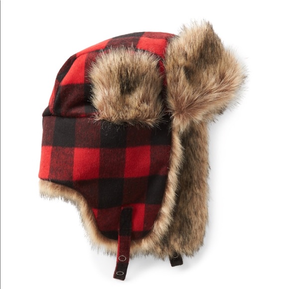 J crew Plaid and Fur winter hat ❄️ - Picture 2 of 5