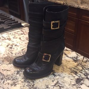 Tory Butch wrap around bucket boots