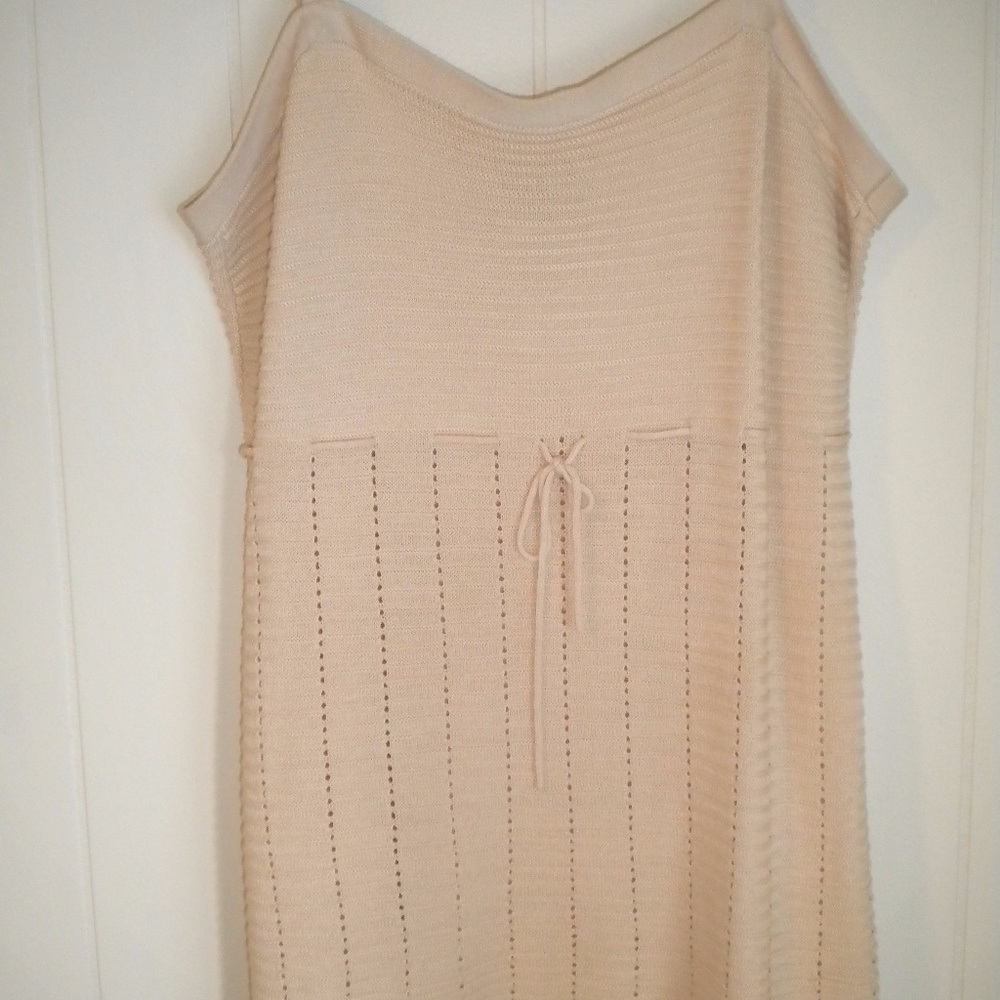 INC knit beige tank top