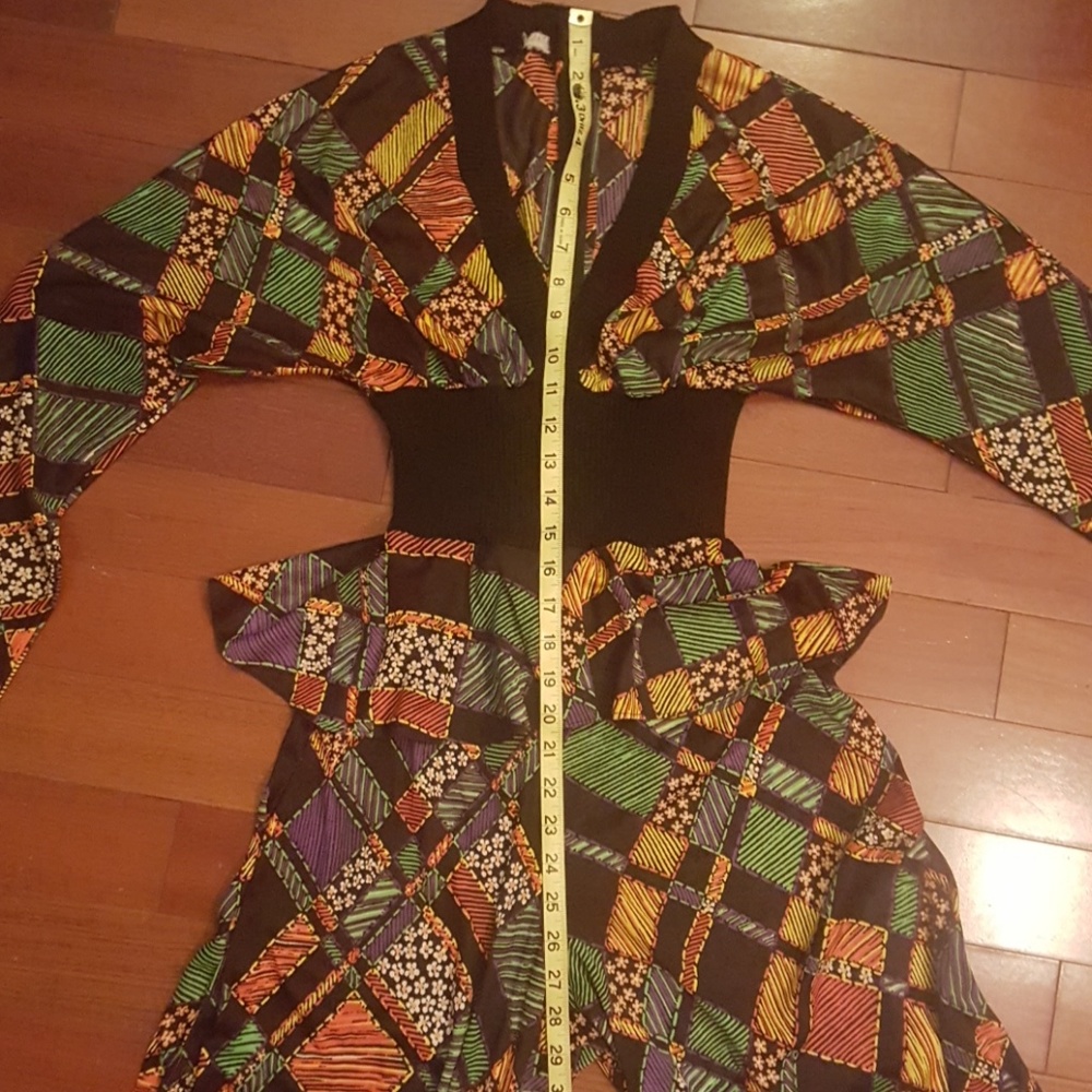 Vintage peplum jumpsuit.  Small-medium. - Picture 8 of 8
