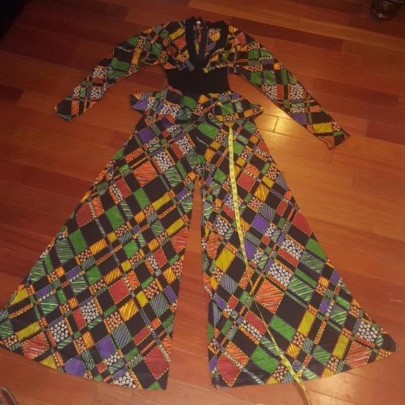 Vintage peplum jumpsuit.  Small-medium. - Picture 2 of 8