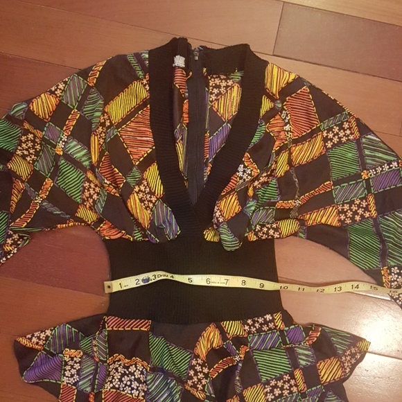 Vintage peplum jumpsuit.  Small-medium. - Picture 4 of 8