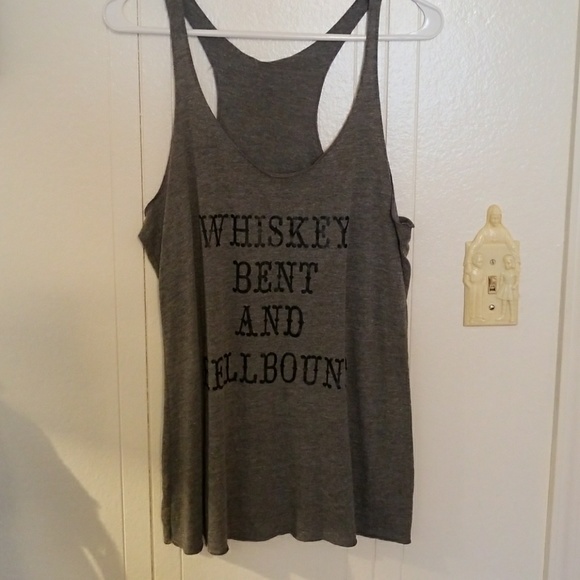 Next Level Apparel Tops - Whiskey Bent and hellbound tank top