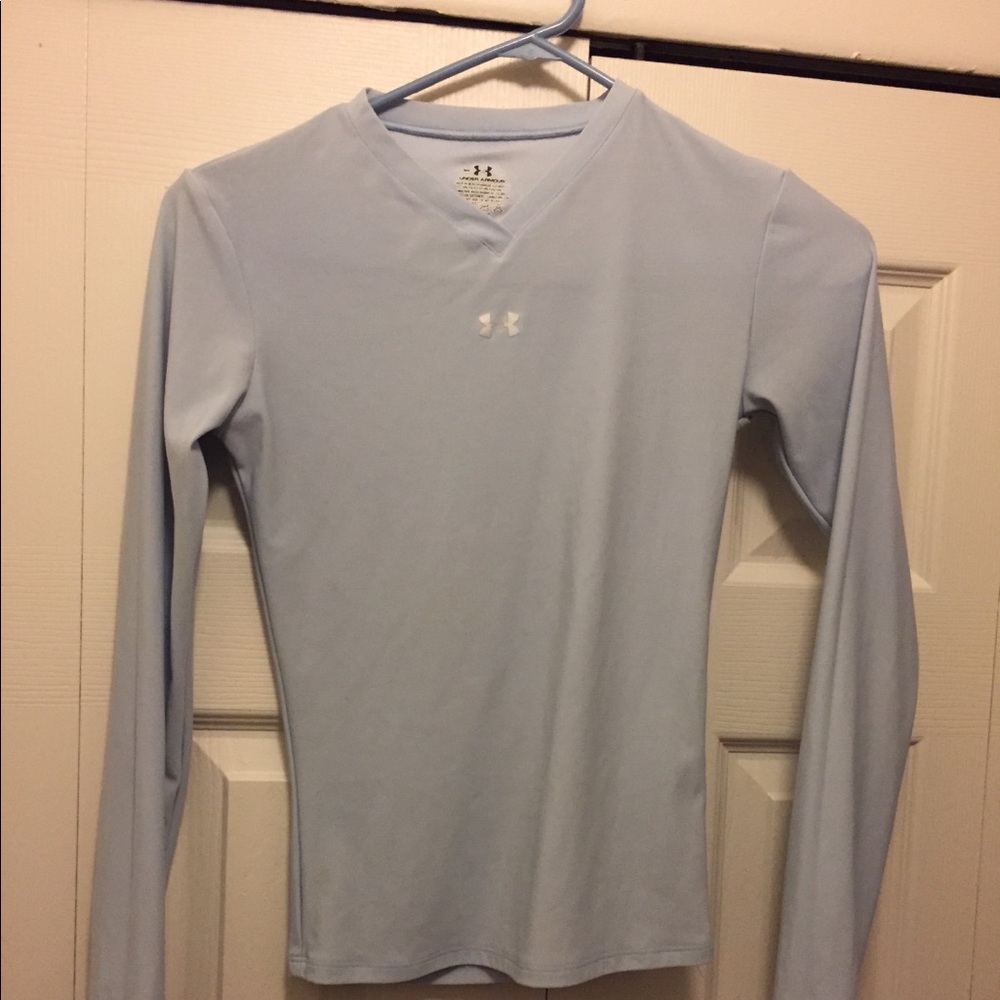 Sm Light Blue Under Armour long sleeve heat gear