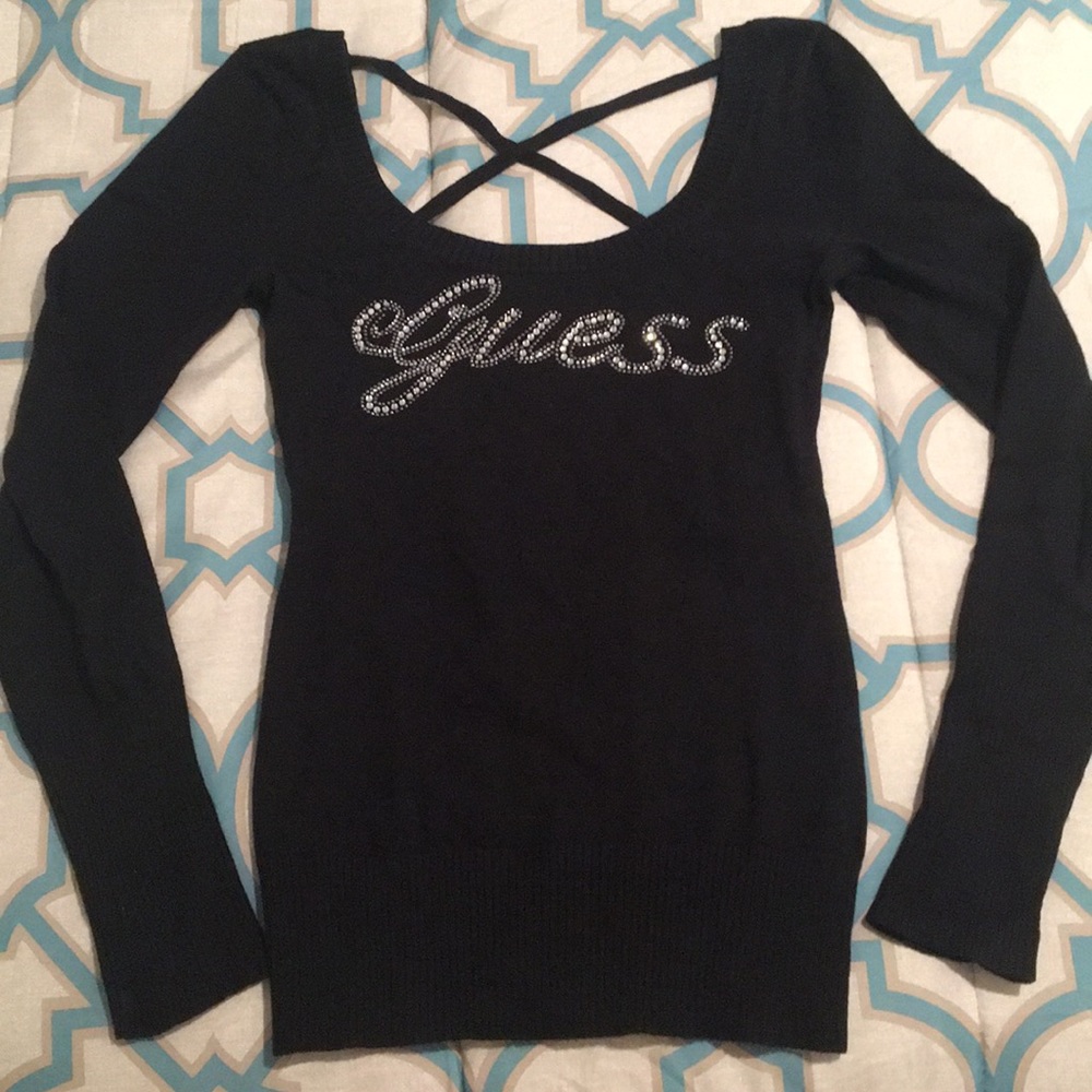Guess Sweater with Rhinestones