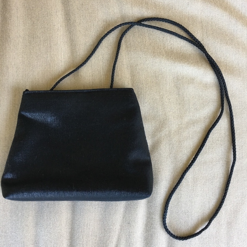 Women’s black shimmer cocktail purse