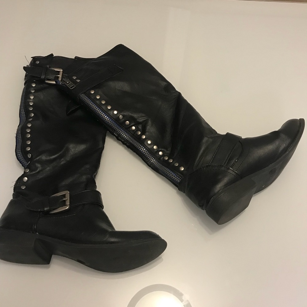 Knee high Motorcycle boots