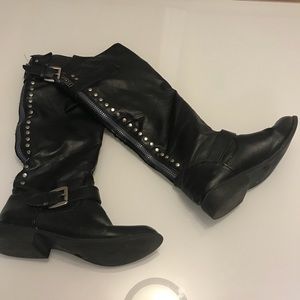 Knee high Motorcycle boots
