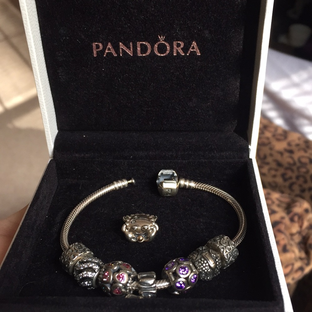 Authentic Pandora Bracelet w/charms