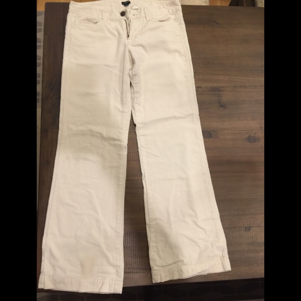 Wide leg soft corduroy pants