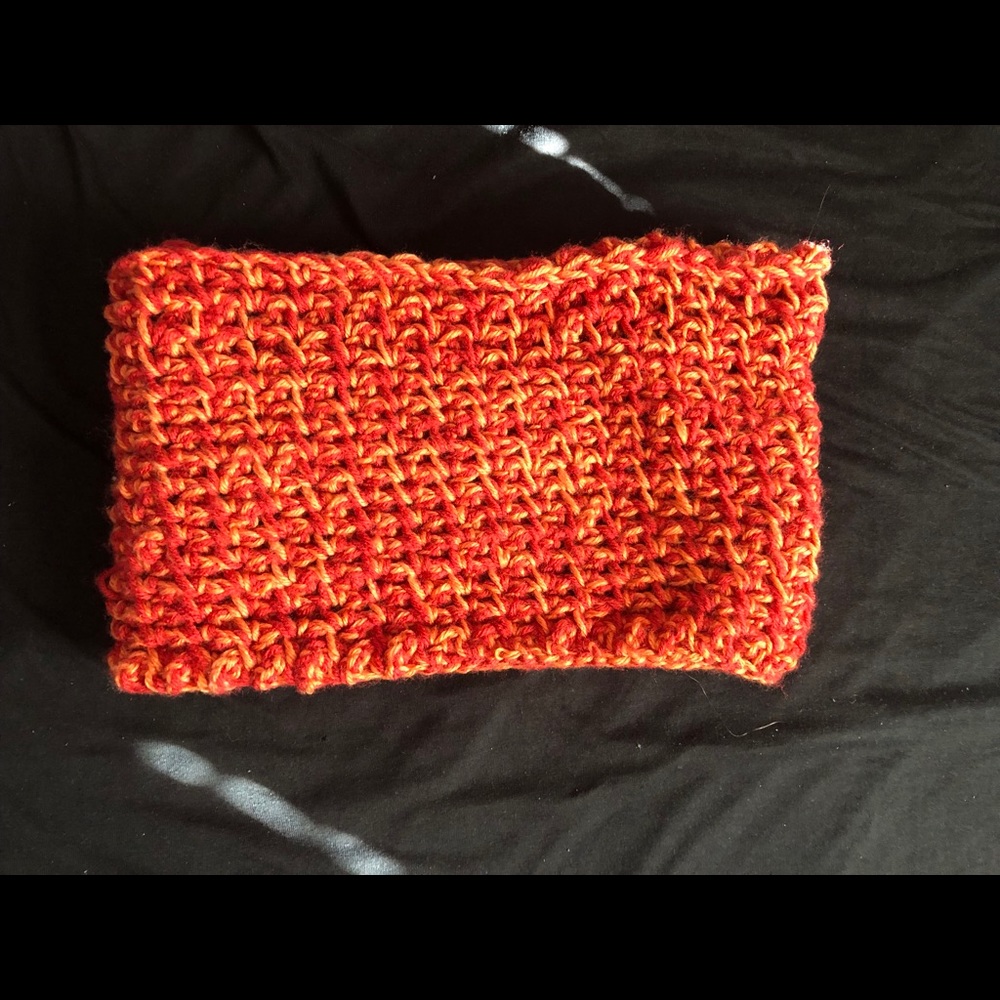 Knitted infinity scarf