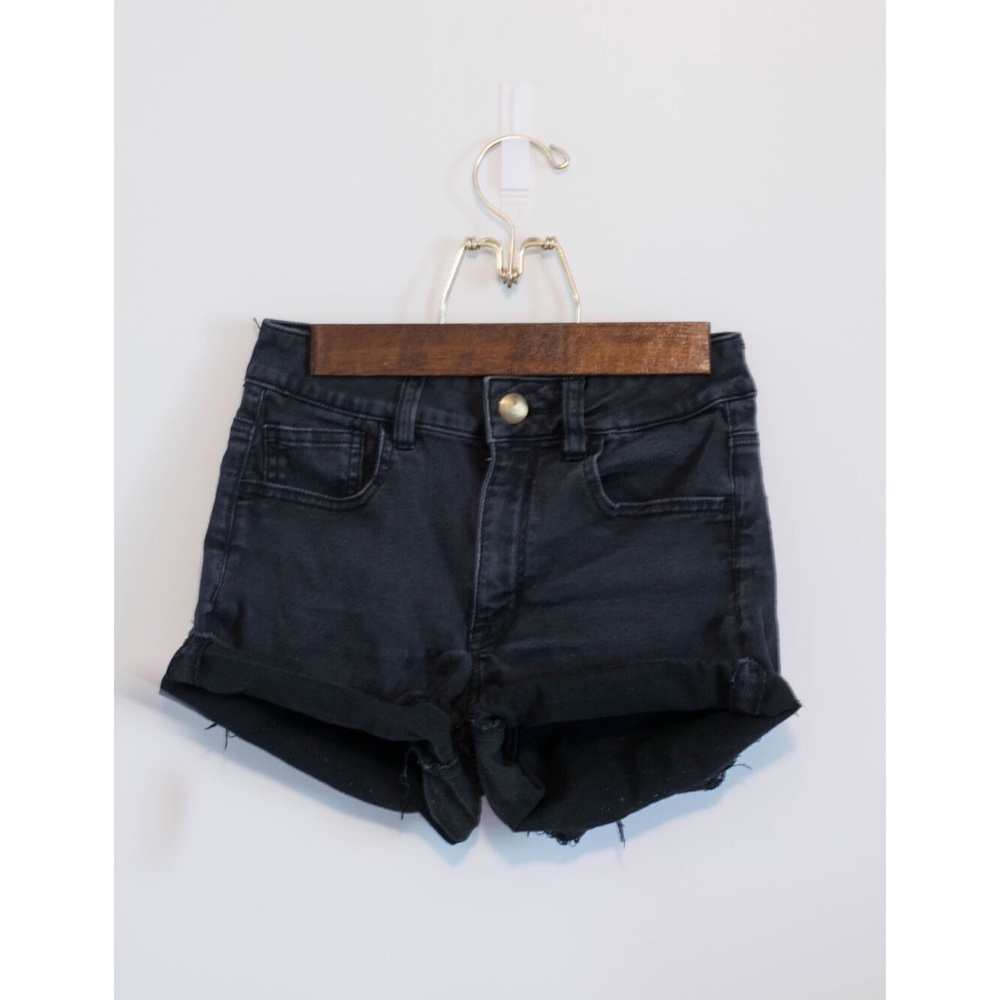 Black High Waisted Shorts