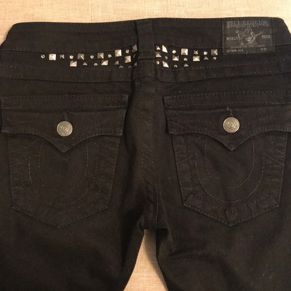 True Religion Julie Studded Skinny Jeans Size 27