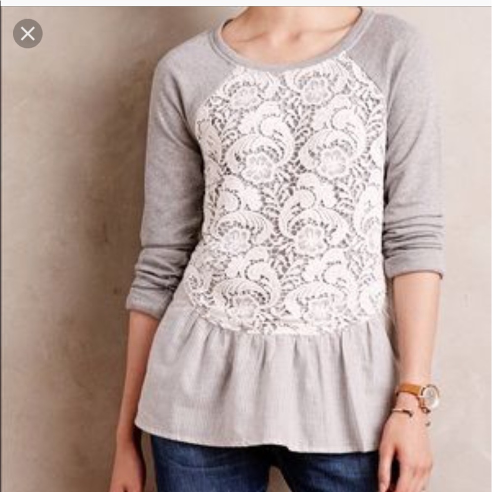 Saturday in Brooklyn Lace Sweatshirt