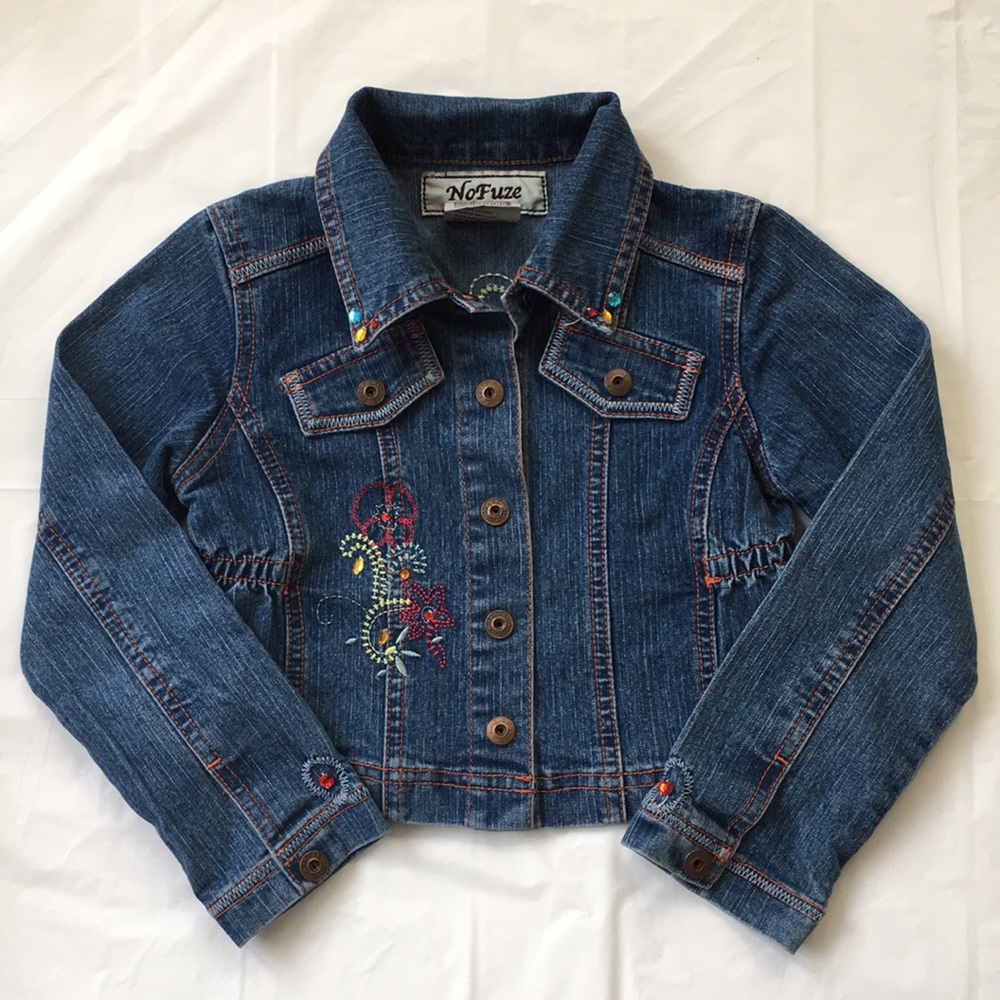 NoFuze denim jacket, girl size 6