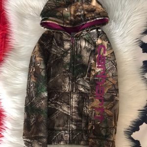 Girls Realtree Carhartt Full Zip Hoodie
