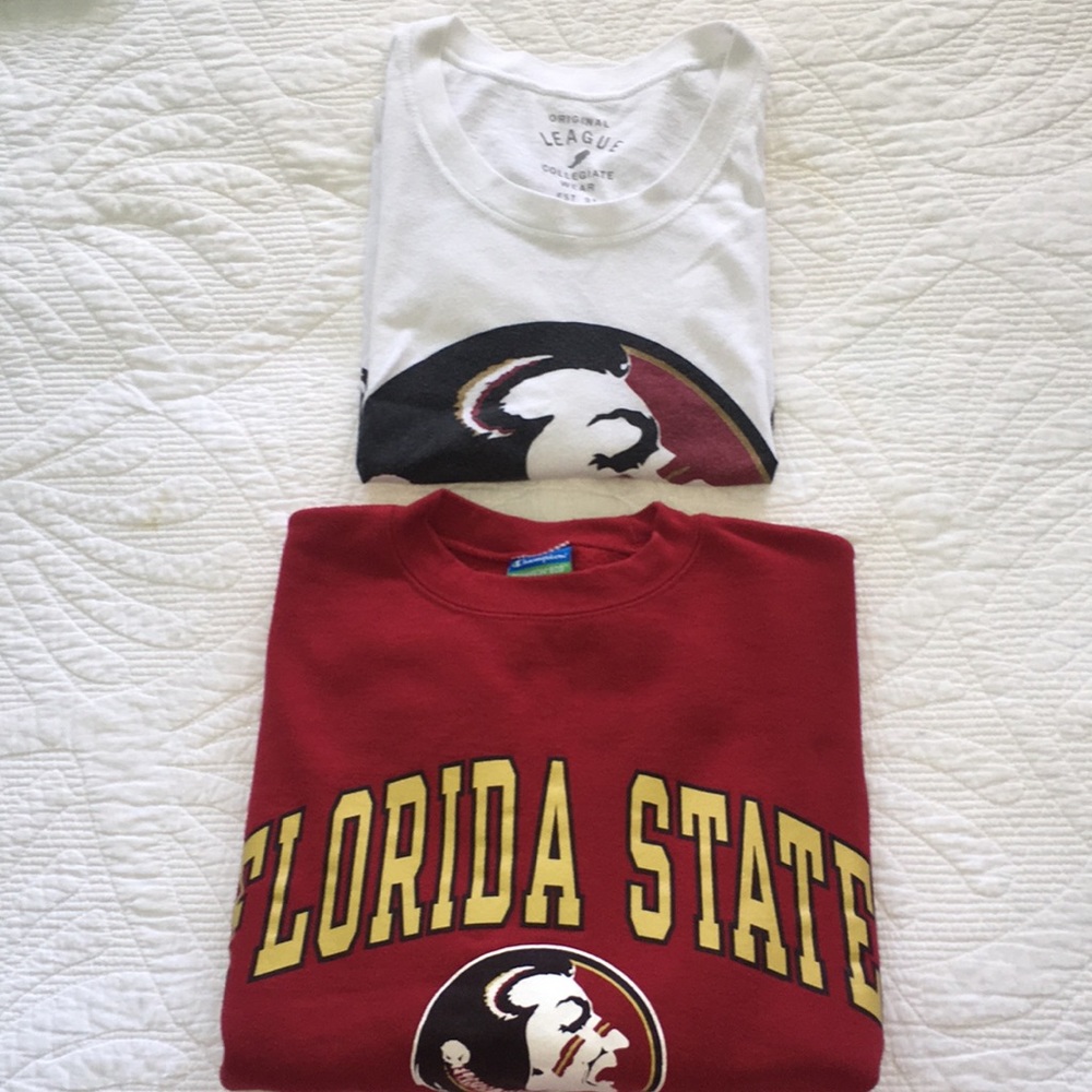 Champion Crewneck and t-shirt (FSU)
