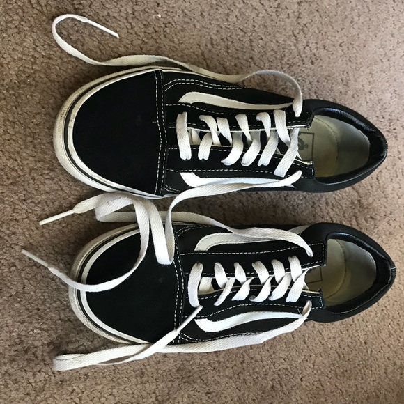 Vans Shoes - Blank n White Vans