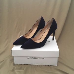 Cobalt Velvet Pumps