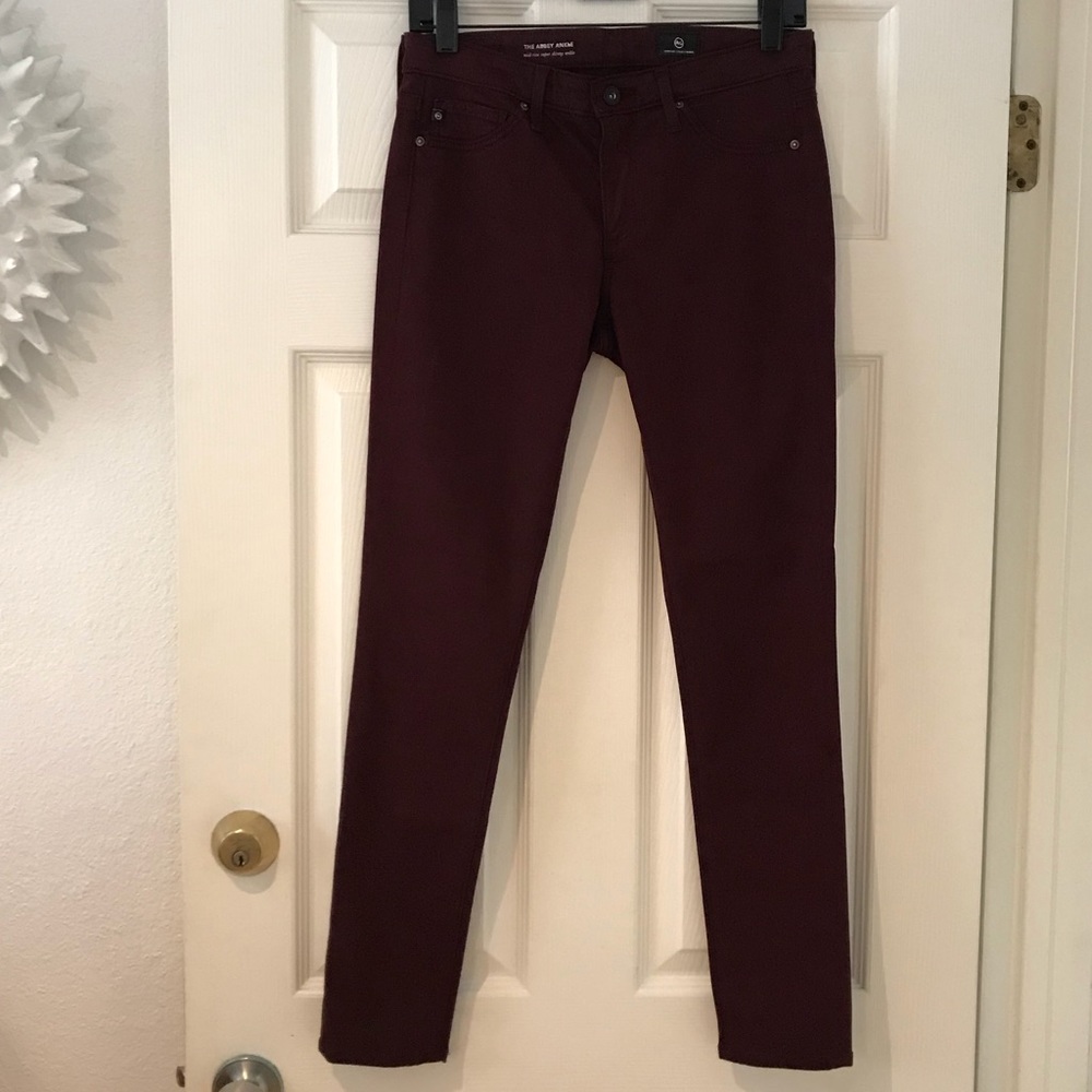 AG The Abbey Santeen Mid-Rise Skinny Ankle Jeans