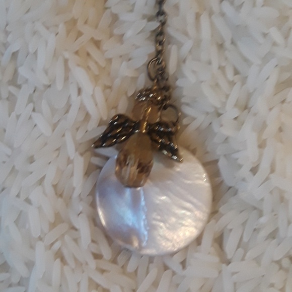 *Holiday Sale* NWT Angel & Moon Necklace - Picture 2 of 2